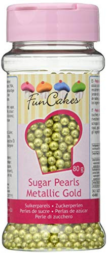 FunCakes- Perlas de Azúcar, 80 g