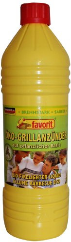 favorit 1160 Öko-Grillanzünder flüssig, 1 Liter Flasche