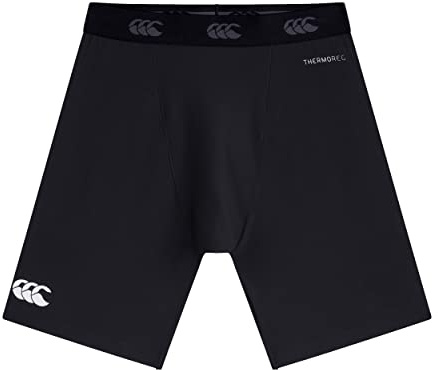 Canterbury CCC Thermoreg Shorts, Men's Rugby Compression Shorts, Base-Layer, Anti-Bacterial, Anti-Odour & Moisture-Wicking Material, Black, X-Small