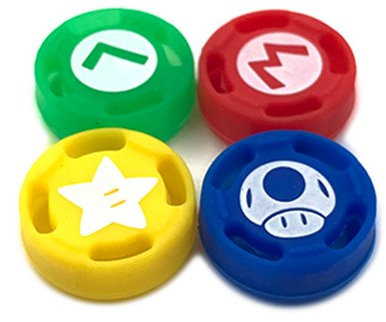 Silicone Non-Slip Cap Case Thumb Grips Cover Analog Thumb Stick Joystick Button Cap Handle Button Caps for Switch Joy-con (A)