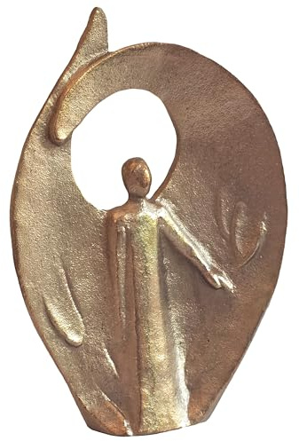 Herzmensch Engel des Vertrauens, des Weges, der Führung, des Neubeginns, 801381, Bronze handbearbeitet, 12 x 9 cm, Künstlerin: Andrea Zrenner