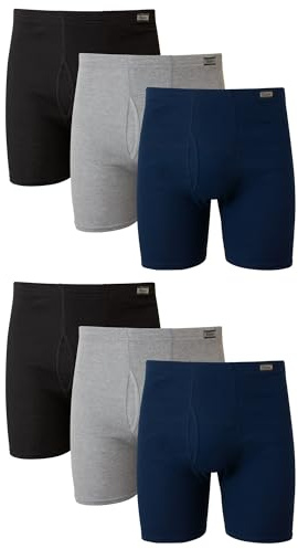 Hanes mens Tagless Comfortsoft Waistband - Multiple Packs Available Boxer Briefs, 6 Pack Assorted, 3X-Large US