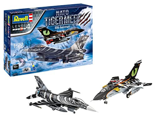 Revell 05671 Geschenkset NATO Tiger Meet - 60th Anniversary, zum Bemalen
