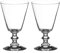DIAMANTE Crystal Red Wine Glasses Pair 'Elizabeth' | Vintage Style | Lead Free Crystal | Set of 2