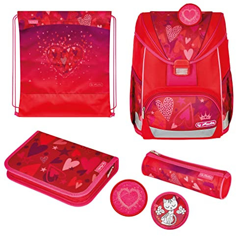 herlitz 50037704 Schulranzen UltraLight Plus, Sweet Hearts, 1 Stück