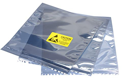 sourcing map 20Stk antistatische Taschen Abschirmbeutel 12x16inch(30x40cm) wiederverschließbar mit Etiketten für Festplatte HDD SSD