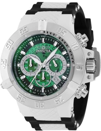 Invicta Subaqua - Noma III 38996 Herren Uhr - Wasserdicht - Analog - Quarzuhrwerk - Edelstahl mit grünen zifferblat - 50mm