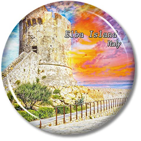 Kühlschrankmagnet, Motiv: Italien Elba Island, 5,7 cm