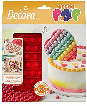 DECORA 9260422 STAMPO IN SILICONE DECORPOP CUORE 19 X 17 CM