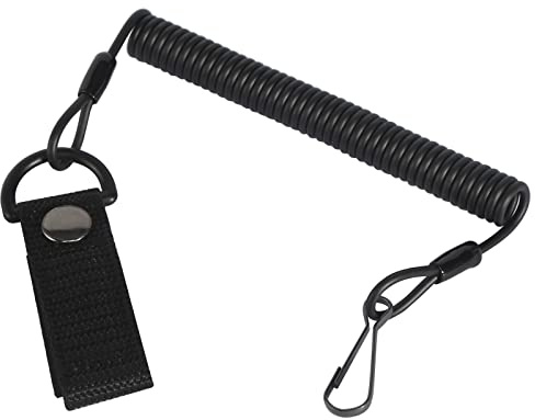 BELIHOME Paracord Tactical Lanyard, Spirale Schlüsselring Elastisch Angeln Lanyards, Tactical Lanyard Spiral SchlüSselanhänger Spiral SchlüSselanhänger Sicherungsseil für Angeln