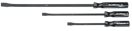 GearWrench 82403-05 3-teiliger Brechstangensatz mit Abgewinkelter Spitze und Druckknopf-Indexierkopf