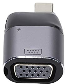 Adaptador USB-C a VGa, Convertidor USB Tipo C a VGa Macho a Hembra Compatible con Modo Alternativo DisplayPort para Windows, para Android, para OS X