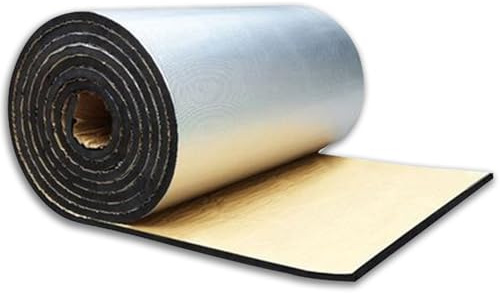 Aislamiento Termico Autoadhesivo Película Reflectante Impermeable Aislante Térmico Reflexivo Lámina Aislante para Ventanas Puertas Camper Furgonetas Techo(Size:5mm Thick(1x10m))