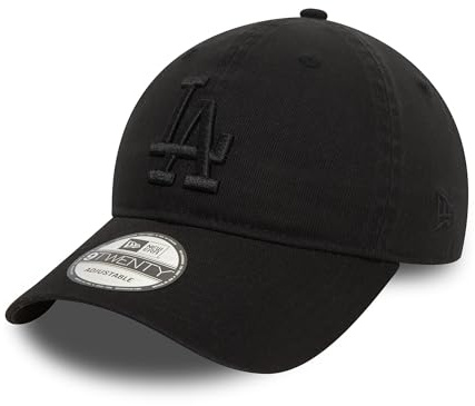 New Era Los Angeles Dodgers MLB Washed Tonale Nero 9Twenty Berretto Regolabile