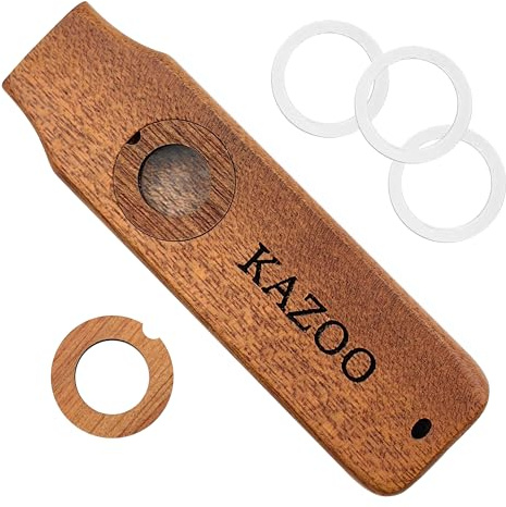 Musiin professionale in legno kazoo chitarra accompagnamento strumento principiante appassionati collo appeso kazoo