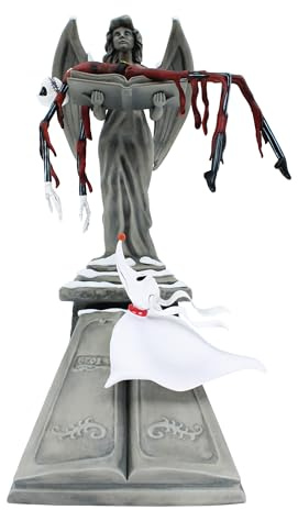 Enesco Disney Showcase the Nightmare Before Christmas Santa Jack and Zero Lit Figurine, 9 Inch, Multicolor
