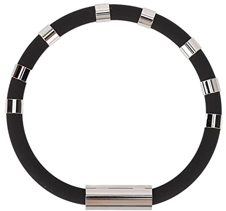 Grcfumo Silikon Anti Statik Armband, ESD Armband, Wiederverwendbare einstellbare, eliminieren Körperstatik Gesundheitswaffen (Schwarz)