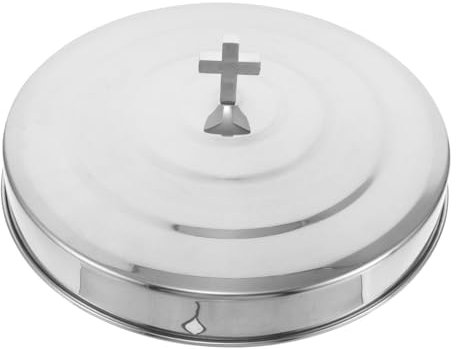 Gatuida Plato De Inoxidable Multifuncción Para Iglesias Bandeja Religiosa Elegante y Resistente Para