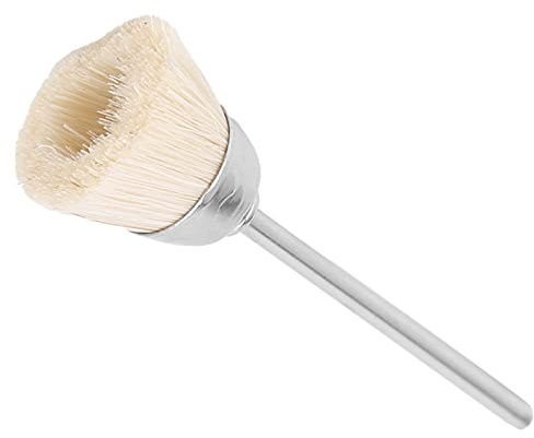 Spazzola di pulizia della polvere per unghie professionale Pescelli a pennello ad alta densità Punti per trapano per unghie per strumenti di manicure adatti per uso domestico e (White)