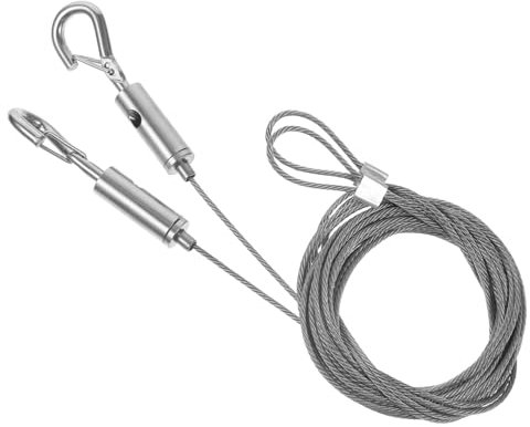 HOUDERCO 2pcs Stainless Steel Hanging Rope Picture Hanging Cord for Craft Making Ring Hanger