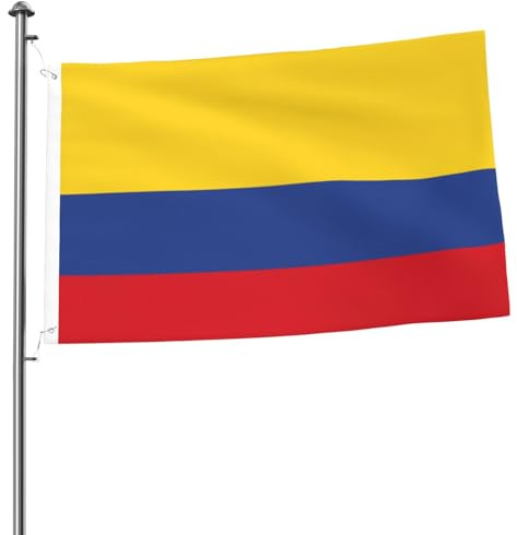 Bandera de Colombia de doble cara de 2 x 3 pulgadas, resistente y decorativa, ideal para jardín, dormitorio y decoración de fiestas