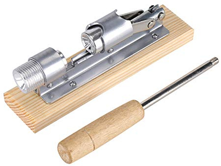 Ausla Casse-Noix Robuste Ouvre-Noix Mécanique Casse-Noix pour Noix de Pécan Noisettes Noix du Brésil 45 Mm avec Poignée en Bois