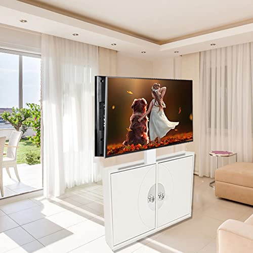 HYJYGM Smart Motorized TV Lift-for 32-65 Inch TVs, Height Adjustable Motorized TV Mount with Remote Control and Memory Setting, Holds Two (2) Screen