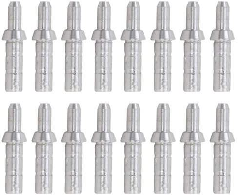 GLEAVI 40 Pièces D'encoches pour Flèches en Aluminium Argenté, Adaptées pour Queues de Flèches de 4,2mm, Robustes Pratique du Tir à l'arc