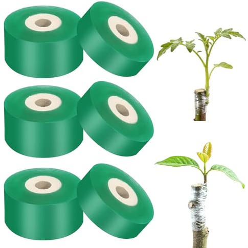 DUTIFUL 6 Rolle Veredelungsband Pfropfband Selbstklebend Veredelungsband für Obstbäume Dehnbares Pflanzenschutzband für Obstbäume im Obstgarten (2cm, 3cm 3 Rolle von Jeder Größe)