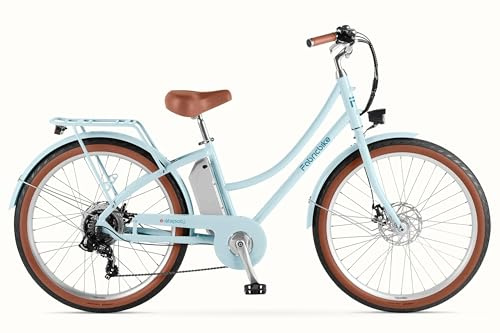 FabricBike E-Stepcity Vélo Électrique – 250W, Batterie 36V, Autonomie 60 km, 7 Vitesses Shimano, Freins à Disque, Cadre Ouvert, Éclairage & Porte-Bagages