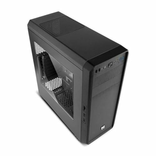 Nox Hummer ZS - NXHUMMERZS - Semitorre ATX, ventana lateral transparente, opción para refrigeracion liquida, 2 ventiladores 120mm incluidos, lector de tarjetas SD/micro SD, color negro