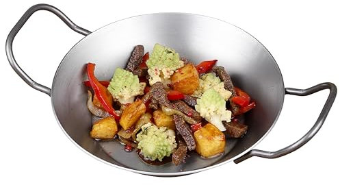 c|h|g chg Eisenpfännchen, d = 20 cm-mit 2 Griffen, Silber, 20 x 20 x 4.0 cm