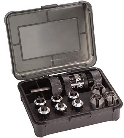 Frankford Arsenal Universal Precision Case Trimmer with HSS Construction, Drill Press or Hand Drill Functionality and Storage Case for Reloading Multi