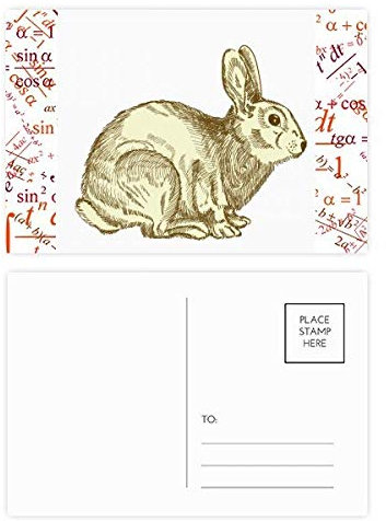 Ostern Religion Festival Bunny Culture Formula Postkarten-Set, Danksagungskarte, Mailing-Seite, 20 Stück