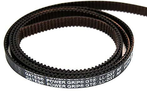 GT2 Zahnriemen, Original GATES-LL-GT2 6mm Riemen + Klammern, Industriequalität, 2GT, zB Sidewinder X1 / Ender 3 (1m Riemen)