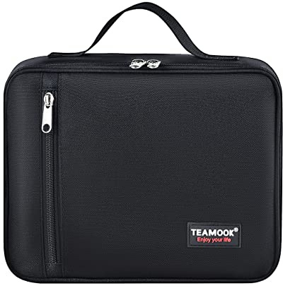 TEAMOOK Lunch Bag Insulated Lunch Box Cool Bag for Adults and Kids 5L Black
