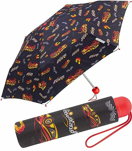 happy rain Ergobrella Kinder-Taschenschirm mit reflektierenden Elementen racing cars