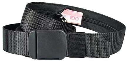 Reisegeldgürtel | Sicherheits-Reise-Geldgürtel, Canvas-Gürtel für Reisen,Verstellbarer Brieftaschengürtel für Training, Outdoor und Sport Fulenyi