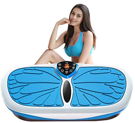 HADWAO Crazy Fitness Plaque vibrante Machine d'exercice Plate-Forme oscillante pour la Perte de Poids, tremblement du Corps Entier