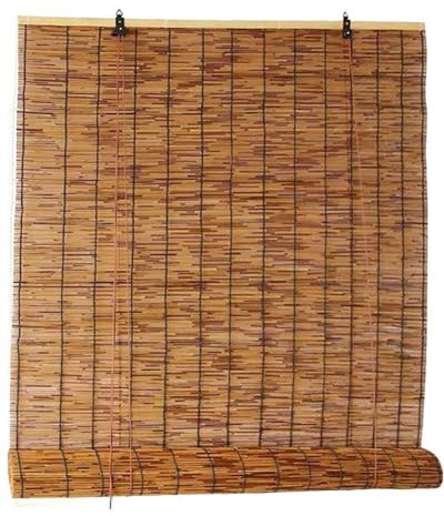 FEIHAS Tende A Rullo in bambù,Tende A Pacchetto in bambù, 70 80 100 120 115 130 145 150 160 165cm Larghezza Tapparella Avvolgibile in bambù,Protezione Solare(130x150cm)