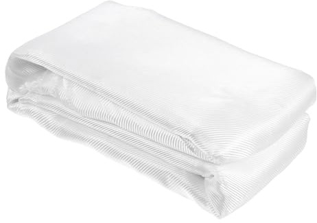 QUARKZMAN Glasfasergewebe 7 OZ/200g 6m(6,54 Yards) x1m x 0,2mm E-Glas Köperbindung Glasfaser 64,58 Quadratfuß, Gewebestoff für Boot RC Flugzeug Auto Surfboard Wanne Pool Reparatur