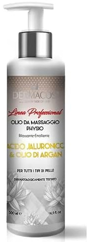 DERMACOS OLIO DA MASSAGGIO PHYSIO (ACIDO JALURONICO & OLIO DI ARGAN) 500ml