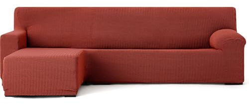ECOMMERC3 | Copridivano Chaiselongue Braccio corto sinistro super elastico bielastico - Copridivano Chaiselong Color Caldaia con schiume di tenuta e gomme di regolazione valida destra o sinistra