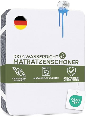 Terra Beds Matratzenschoner 70x140 Wasserdicht, Mit Elastisch Eckbändern | 100% wasserdicht, atmungsaktives superweiches Baumwollmaterial, OEKO-TEX-zertifiziert, Fleckenschutz und waschbar