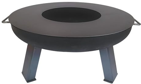 SOUK ONE Plancha, diamètre 80 cm, anneau de feu, plaque de cuisson, anneau de barbecue, pour brasero, plaque de cuisson en acier de 4 mm d'épaisseur (contenu de la livraison : 1 plancha)