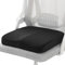 Cojín ortopédico en cuña: cojín ortopédico en cuña para silla de oficina, cojín ergonómico alivia el dolor, alivia el coxis para oficina, hogar y coche, 40 x 40 x 5,5 cm (negro)