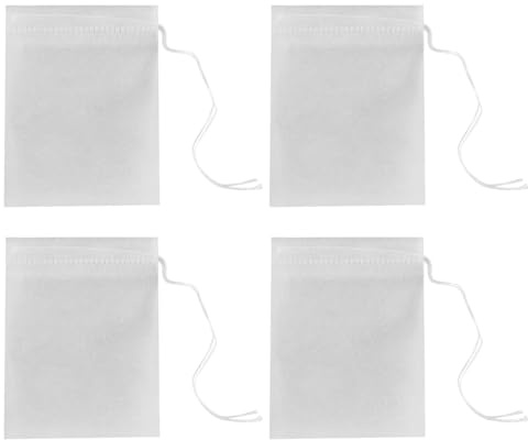 Pesfehhy 1000Pcs / Lot Nouveau Pla BiodéGradé Plaques de Sachets de Thé Filtres à Ultrasons Corde de Fibre de Corde Sachets de Thé Filtre à Café 6X8Cm