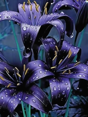 Lilium tuberi di cipolle, cipolle perenni, resistenti all'inverno, decorativi, grazia, gigli in vaso, gigli a cipolle resistenti all'inverno, ottima decorazione