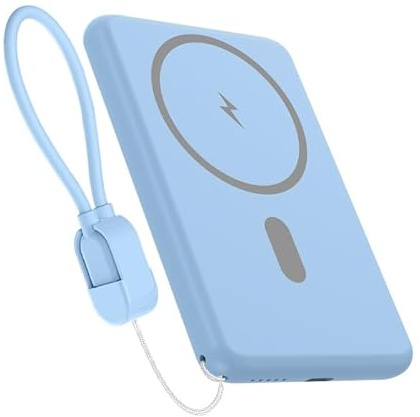 Batterie Portable magnétique 6800 mAh Fiation magnétique précise Charge Rapide bidirectionnelle Type-C Double Charge simultanée Certifications de sécurité internationales