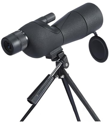 25-75x60mm HD Spektiv ED Objektiv Leistungsstarke Monokulare Zoom Teleskop Bak4 Prisma for Outdoor Camping Vogel Beobachtung Schießen PräZise Fokussierung(Black with Tripod)